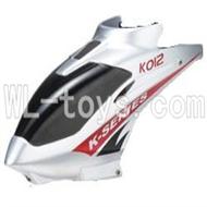 Koome model K012 RC helicopter parts,Koome K-012 parts-02 Head cover(Gray)