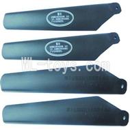 Koome model K012 RC helicopter parts ,Koome K-012 parts-04 Main blades(4pcs-2A+2B)