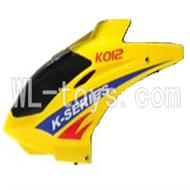 Koome K012 RC helicopter parts ,Koome model K-012 parts-03 Head cover(Yellow)