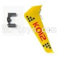 Koome model K012 RC helicopter parts ,Koome K-012 parts-28 Verticall wing with fixture(Yellow)
