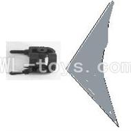Koome model K012 RC helicopter parts ,Koome K-012 parts-32 Horizontal wing with fixture(Gray)
