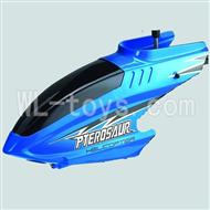 Koome model K026 RC helicopter parts, K-026 parts-02 Head cover(Blue)