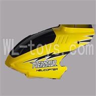 Koome model K026 RC helicopter parts, K-026 parts-03 Head cover(Yellow)