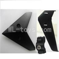 Koome model K026 RC helicopter parts, K-026 parts-21 Horizontal wing & Verticall wing with fixture