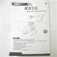 Koome model K026 RC helicopter parts, K-026 parts-34 Manual