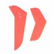 MJX F639 F39 RC Helicopter Parts-34 tail decorative fin sheet sets (Color:Blue/Red)