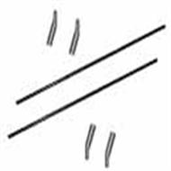 MJX F639 F39 RC Helicopter Parts-41 tail supporting pipe and fastener