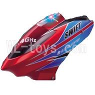 DFD F162 RC helicopter Parts-01 Head cover-Red-version-1
