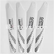 DFD F187 RC helicopter Parts-04 Main blades(4pcs-2A+2B)-White