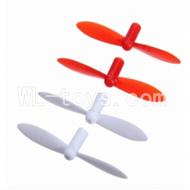 SanLianHuan CX-10 Quadcopter parts ,SH CX-10 parts-27 Upgrade-Blades(2x Red & 2x White)