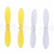 SanLianHuan CX-10 Quadcopter parts ,SH CX-10 parts-28 Upgrade-Blades(2x Yellow & 2x Red)