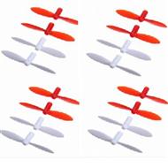 SanLianHuan CX-10 Quadcopter parts ,Upgrade SH CX-10 Rotor blades wholesale (Total 16pcs ,include 8x Red blades & 8x White blades)