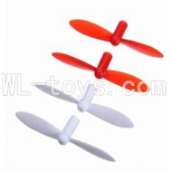 SanLianHuan CX-11 Quadcopter parts, SH CX-11 parts-12 Upgrade Blades(2x Red & 2x White)