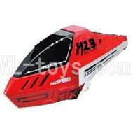 Skytech M23 RC Helicopter Parts-02 Head cover,Cannopy,shell-Red