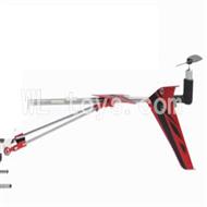 Skytech M3 M3A RC Helicopter Parts-32 Tail unit-Red(Long tail pipe & Horizontal and verticall wing with fixtures & Tail cover with tail blade and tail motor & Support pipe)