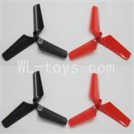 Skytech M60 RC Quadcopter Parts-04 Main rotor blades(4pcs-2X Black & 2X Red) Skytech M60 RC Quadcopter Parts-04 Main rotor blades(4pcs-2X Black & 2X Red)