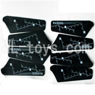 SYMA S026G RC helicopter parts-04 Main rotor blades(8pcs-4A+4B)