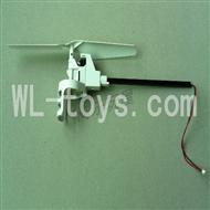 XinXun X46, X46V RC Quadcopter parts-16 Tail assemble unit 1(Include Main motor,motor cover,main gear with hollow pipe,bearing,blades and Carbon rod)
