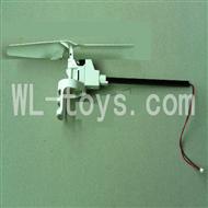 XinXun X46, X46V RC Quadcopter parts-17 Tail assemble unit 2(Include Main motor,motor cover,main gear with hollow pipe,bearing,blades and Carbon rod)