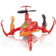 SYMA X2 X2A RC Quadrocopter parts-22 BNF-Red(Only X2 Quadcopter Body,No battery,No charger,No transmitter)