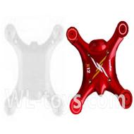SYMA X12 RC Quadrocopter parts-04 Bottom frame & Upper shell cover-Red