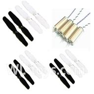 SYMA X12 RC Quadrocopter parts-09 Main rotor blades(12pcs-6x White and 6x Black) & 4X Main motor