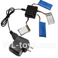 UDI U939 RC Quadcopter parts-24 upgrade 1-to-4 charger & balance-charger & USB-to-Socket conversion plug(Not include the 4 battery)