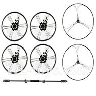 UDI U941 RC Quadcopter parts-06 Small wheel(4pcs) & Big wheel (2pcs) & Connecting rods for wheel(1pcs)