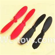 UDI U941 RC Quadcopter parts-13 Main rotor blades(4pcs-2X Red & 2X Black)