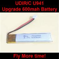 UDI U941 RC Quadcopter parts-17 Upgrade 3.7v 600mah 15c battery