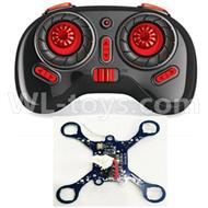 NiHui U107 U207 RC Quadrocopter Parts-12 Transmitter(Black) & Circuit baord