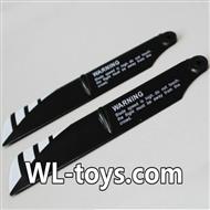 NiHui H377 RC Helicopter Parts-02 Official Main rotor blades(2pcs)-Black