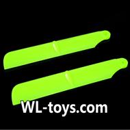 NiHui H377 RC Helicopter Parts-03 upgrade Main rotor blades(2pcs)-Green
