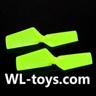 NiHui H377 RC Helicopter Parts-05 Upgrade Tail rotor blades(2pcs)-Green