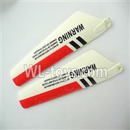 Foda F307 F307C F307H F307L RC helicopter parts-05 Lower main blades(2pcs)-Red