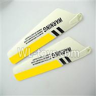 Foda F307 F307C F307H F307L RC helicopter parts-10 Lower main blades(2pcs)-Yellow