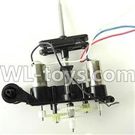 Foda F307 F307C F307H F307L RC helicopter parts-23 Body unit(Lower main grip set & Hollow pipe & Upper and lower main gear & Inner shaft & Main frame & 2pcs Main motor with gear n & Bearing)