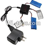WLtoys V676 RC Quadcopter parts-12 upgrade 1-to-4 charger & balance-charger & conversion plug(Not include the 4 battery)