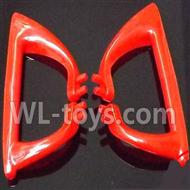 MJX X400 RC Quadcopter parts-12 Left and right Tripod(2pcs)-Red