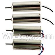 Double horse 9136 RC Quadcopter parts DH 9136 parts-03 rotating Motor with red and blue wire(2pcs) & Reversing-rotating Motor with black and white wire(2pcs)