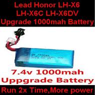 LH-X6 X6C X6DV Parts -17 Upgrade 7.4v 1000mah 20C Battery with SM plug For Lead Honor Quadcopter rc drone parts