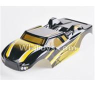 HaiBoXing 2128 Parts-33 28B01 Buggy Body Shell,Car shell-Yellow,HBX 2118 Car Parts,HaiBoXing 1:24 2128 RC Truck Spare parts Accessories,HBX 1/24 2128 4WD High Speed Buggy Parts