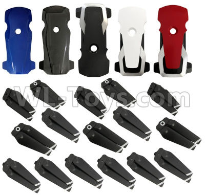 AoSenMa CG033 Body Shell Cover Parts(Total 5pcs,5 Different Color) +Propellers(16 set),AoSenMa CG033 Parts