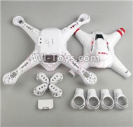 BaYang Toys X16 Parts-01 Upper and Bottom shell cover with motor cover,BaYang X16 RC Quadcopter Drone Spare Parts,BaYang Toys X16 Accessoriess Replacement