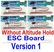 BaYang Toys X16 Parts-36-01 ESC Board-Without Altitude Hold(4pcs)-(Version 1) & & Wire(12pcs),BaYang X16 RC Quadcopter Drone Spare Parts,BaYang Toys X16 Accessoriess Replacement