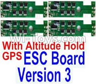BaYang Toys X16 Parts-36-03 ESC Board-With Altitude Hold(4pcs)-(Version 3),BaYang X16 RC Quadcopter Drone Spare Parts,BaYang Toys X16 Accessoriess Replacement