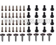 BaYang Toys X16 Parts-38-01 Screws For the Main body shell cover(28pcs) & Screws For the Main motor(16pcs) & Screws for the Tripod,Landing skid(8pcs),BaYang X16 RC Quadcopter Drone Spare Parts,BaYang Toys X16 Accessoriess Replacement
