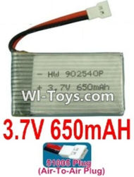 3.7V Battery 16-04 3.7v 650mah 15C Battery with White 51005 Air-To-Air Plug-902540,802540,Size:40X25X8mm,Weight:19g,be suit for RC Quadcoter,Drone,RC Helicopter,RC Car,RC Boat,Tank etc.