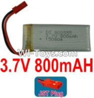 3.7V Battery 18-01 3.7V 800mah Battery with Red JST Plug-802555,Size:55X25X8mm,Weight:23g,be suit for RC Quadcoter,Drone,RC Helicopter,RC Car,RC Boat,Tank etc.