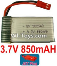 3.7V Battery 19-03 3.7v 850mah 15C Battery with Red JST Plug-902540,Size:42X25X9mm,Weight:17.5g,be suit for RC Quadcoter,Drone,RC Helicopter,RC Car,RC Boat,Tank etc.